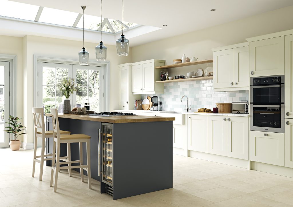 Georgina Porcelain & Graphite Shaker kitchen - The Kitchen Depot