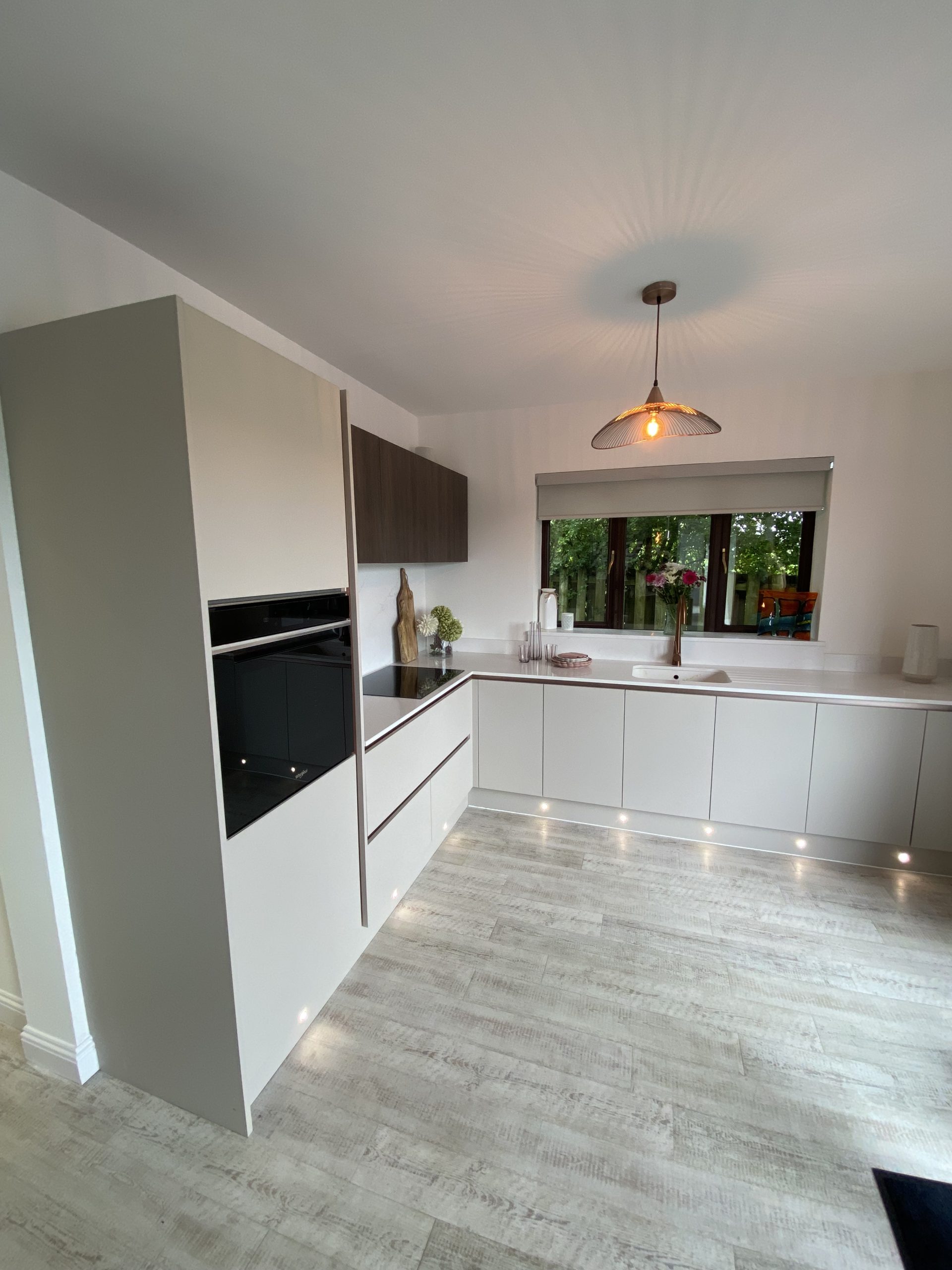 The Kitchen Depot East Kilbride Linea modern kitchen display in Cashmere