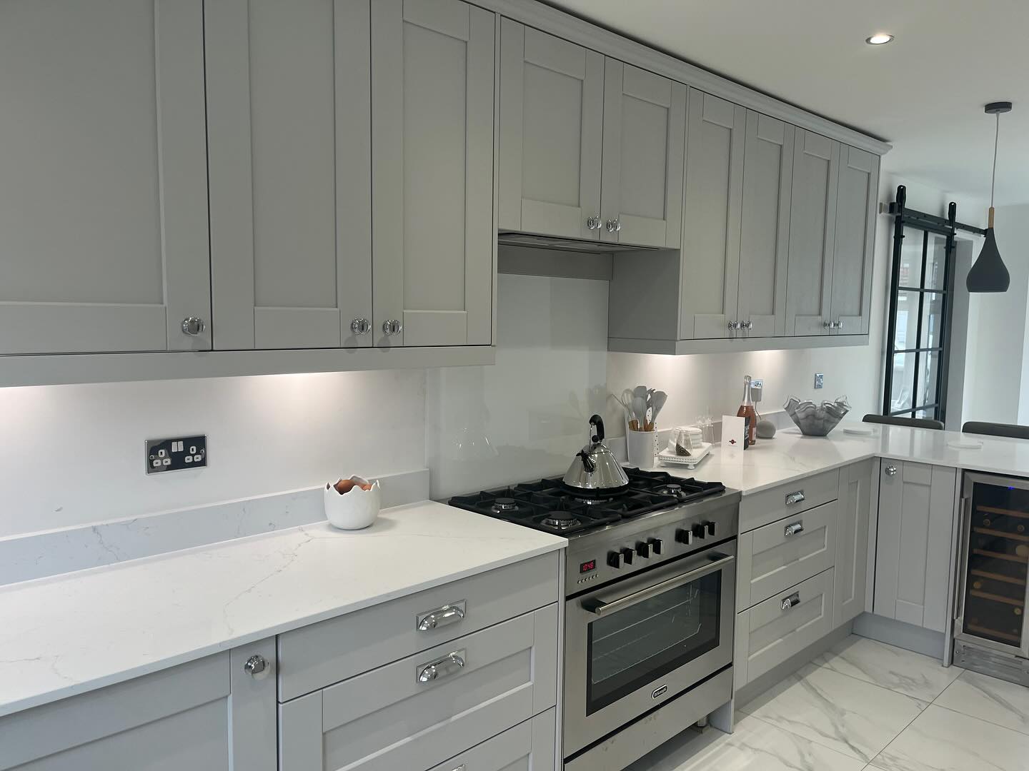 Kendal Light Grey kitchen renovation completed by The Kitchen Depot
