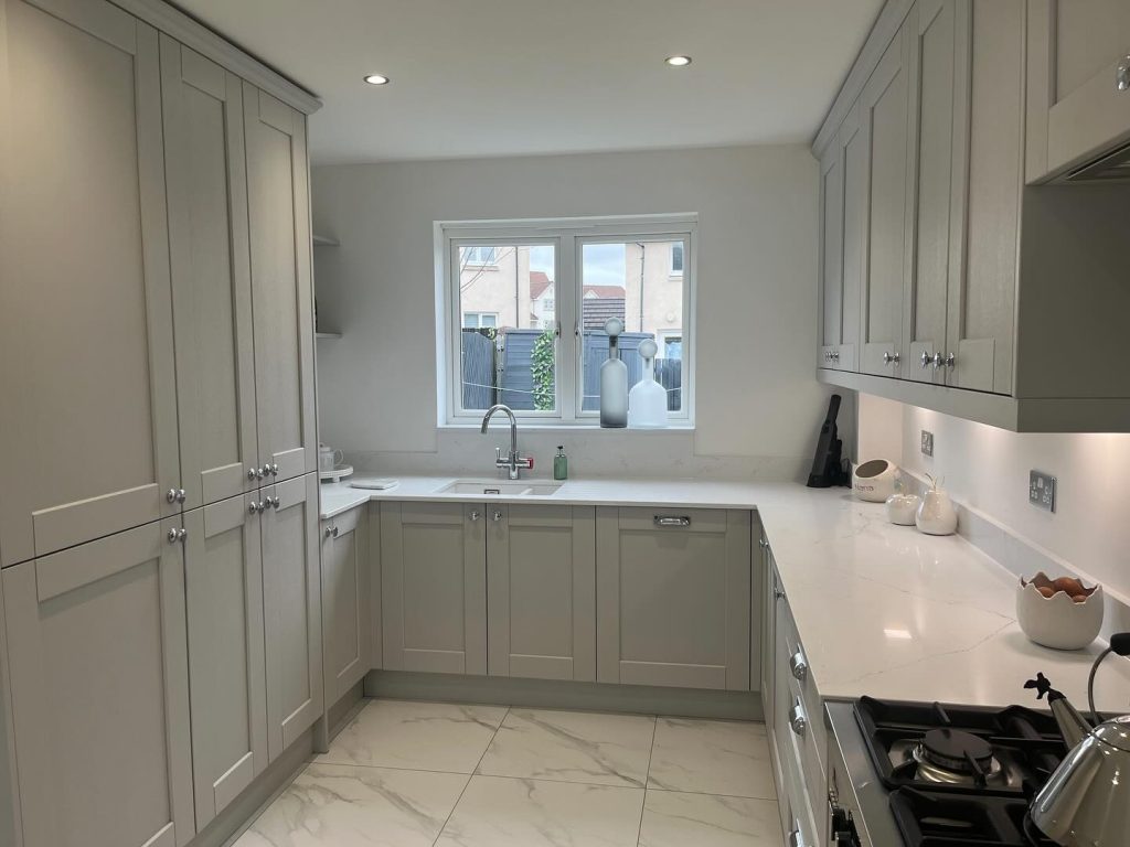 Kendal Light Grey kitchen renovation completed by The Kitchen Depot in 2024