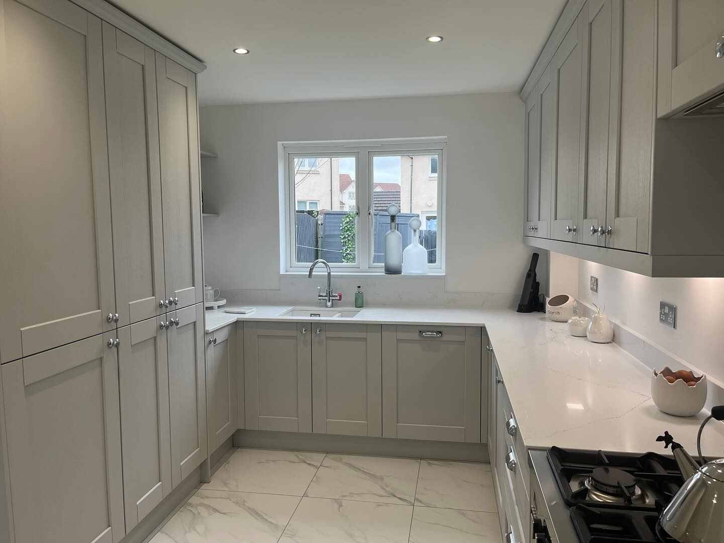 Kendal Light Grey kitchen renovation completed by The Kitchen Depot in 2024