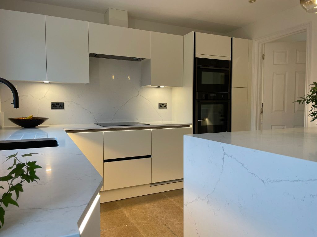 Zara Matte Porcelain kitchen renovation completed by The Kitchen Depot in 2024