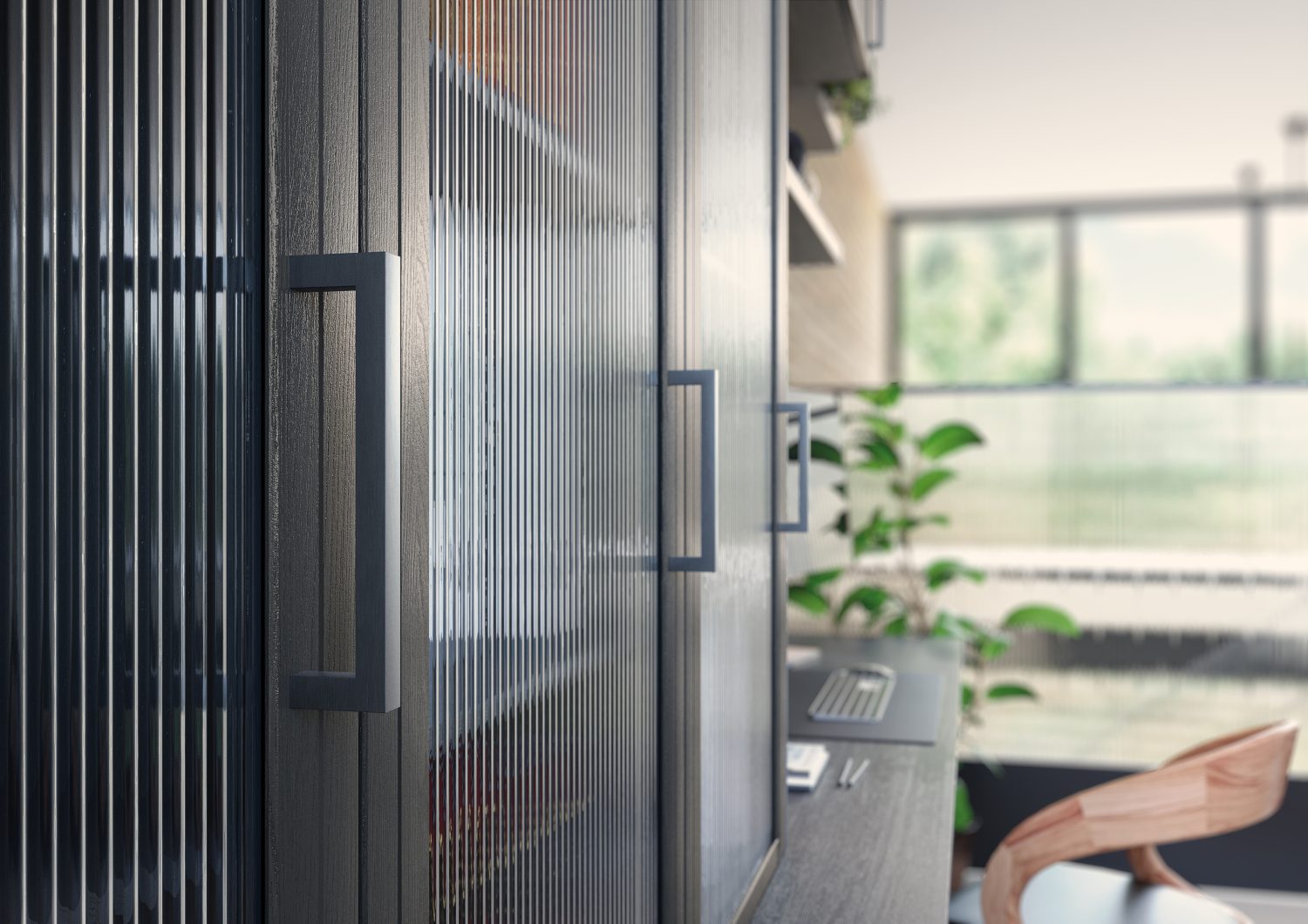 Aria Shaker Door Graphite_D-Handle Cameo