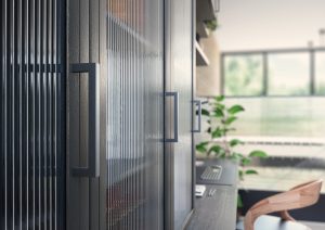 Aria Shaker Door Graphite_D-Handle Cameo