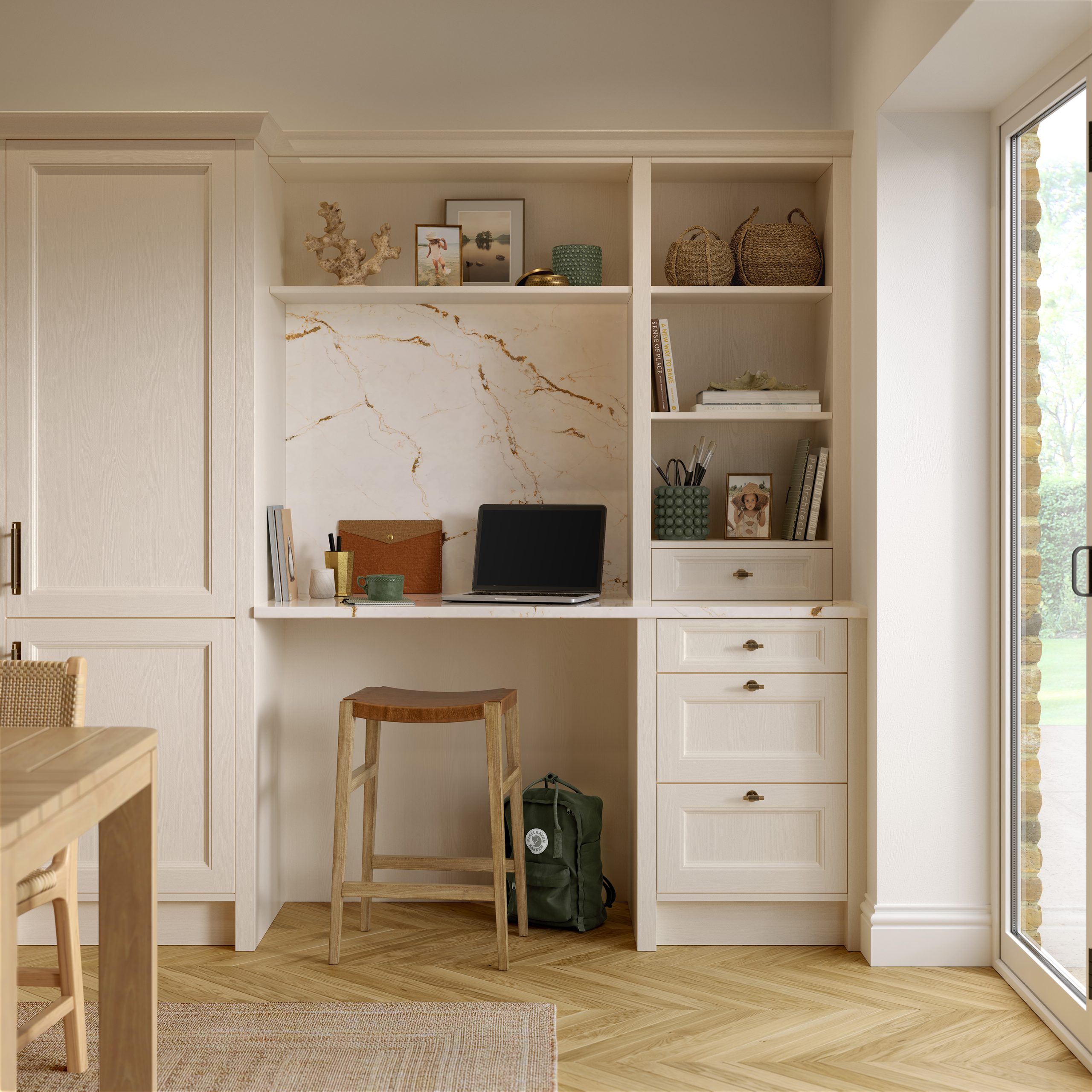 Lianna Shell and Antique Red Shaker Door 04